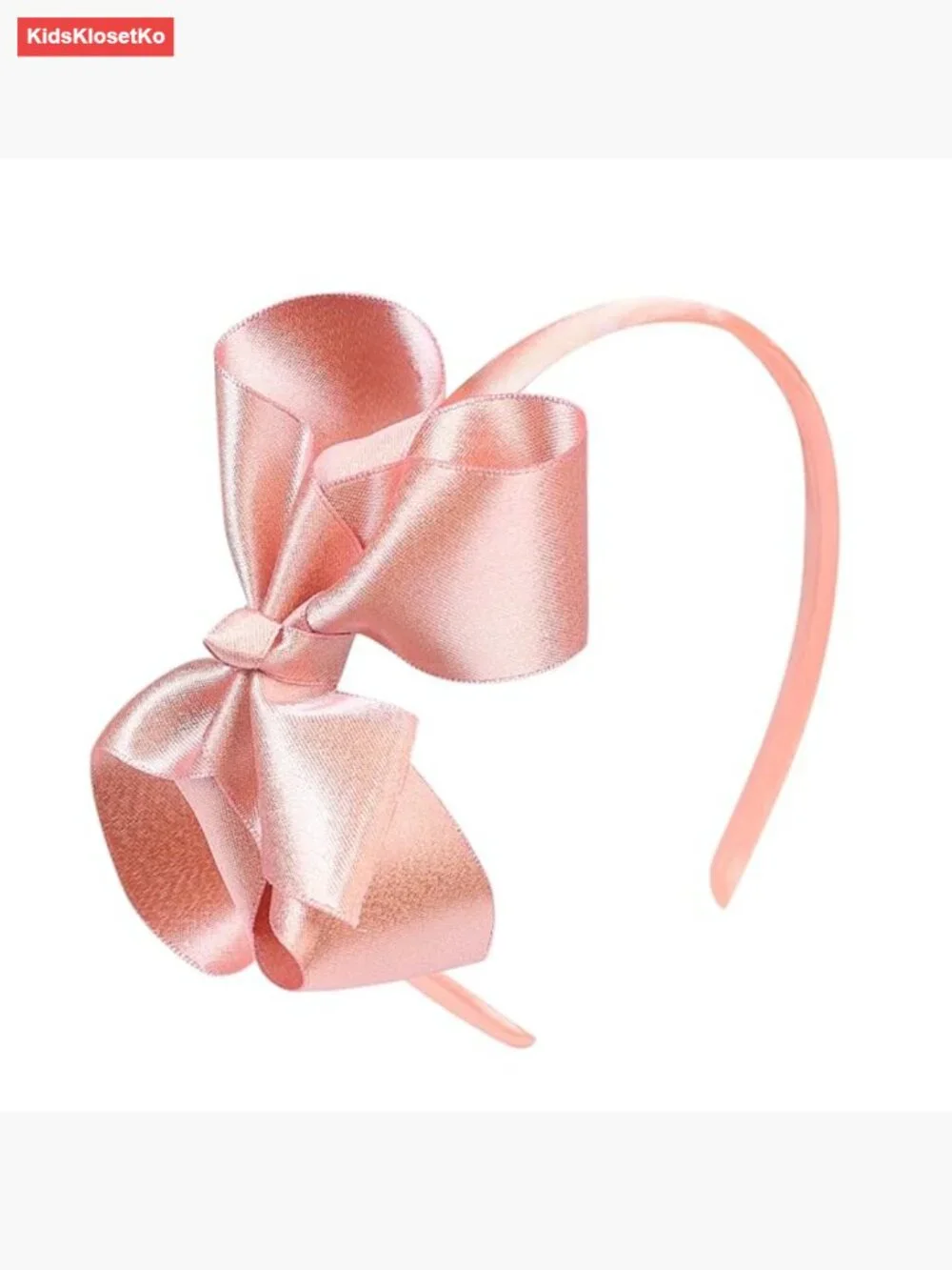 Metallic Grosgrain Ribbon Hair Bow Headbands for Kids - Pack of 1